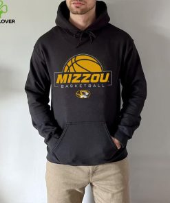 Mizzou Tigers Oval Tiger Head Basketball Black T Shirt