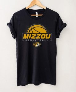 Mizzou Tigers Oval Tiger Head Basketball Black T Shirt