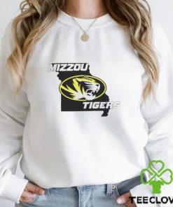 Mizzou Tigers Oval Tiger Head State Outline Gold Sec hoodie, sweater, longsleeve, shirt v-neck, t-shirt