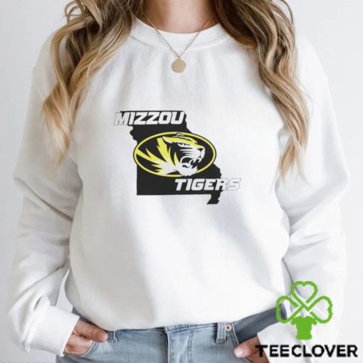 Mizzou Tigers Oval Tiger Head State Outline Gold Sec hoodie, sweater, longsleeve, shirt v-neck, t-shirt