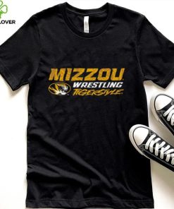 Mizzou Tigers Oval Tiger Head Youth Tiger Style Wrestling Black T Shirt