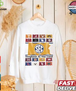 Mizzou Tigers Sec Conference Flags Toughest In The Land T shirt