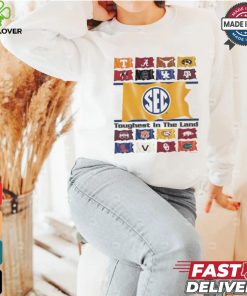 Mizzou Tigers Sec Conference Flags Toughest In The Land T shirt