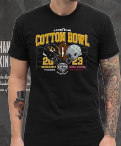 Mizzou Tigers Vs Ohio State Cotton Bowl Black T Shirt