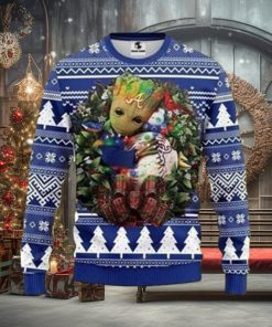 Mlb Atlanta Braves Groot Hug Ugly Christmas Sweater