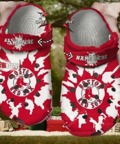 Mlb Boston Red Sox Custom Name Crocs Clog