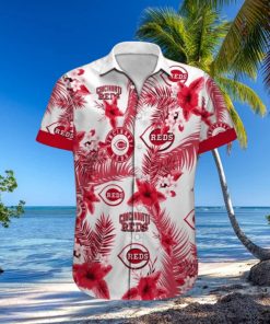 Mlb Cincinnati Reds Hawaiian Shirt Colorful Tropical Forest Beach Lovers Gift