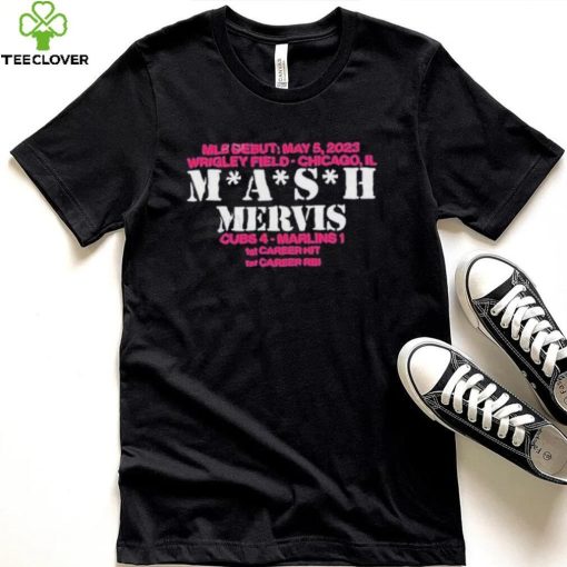 Mlb Debut May 5 2023 Wrigley Field Chicago Il Mash Mervis Cubs 4 Marlins 1 Shirt
