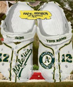 Mlb Oakland Athletics Custom Name Crocs Clog