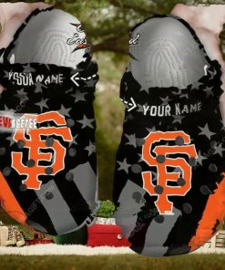 Mlb San Francisco Giants Star Flag Custom Name Crocs Clog