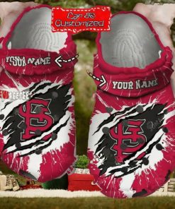 Mlb St Louis Cardinals Ripped Claw Custom Name Crocs Clog