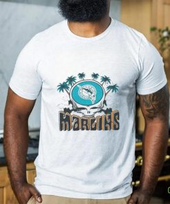 Mlb X Grateful Dead X Marlins Skull shirt