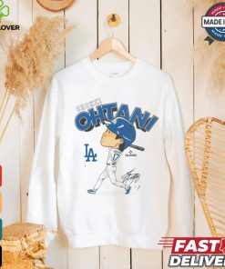 Mlb los angeles dodgers shohei ohtani white short sleeve t shirt