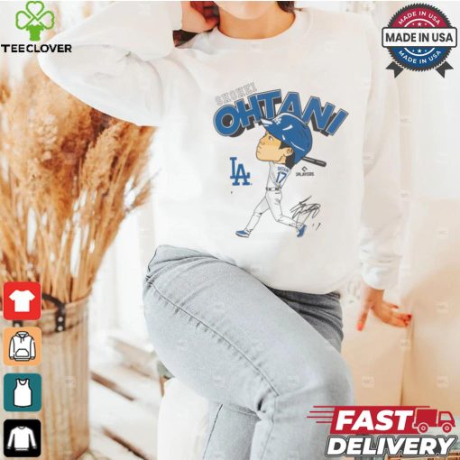 Mlb los angeles dodgers shohei ohtani white short sleeve t hoodie, sweater, longsleeve, shirt v-neck, t-shirt