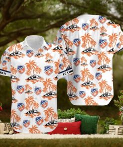 Mls Fc Cincinnati Coconut Trees Hawaiian Shirt