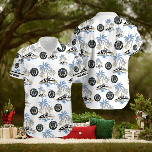 Mls Philadelphia Union Coconut Tree Hawaiian Shirt