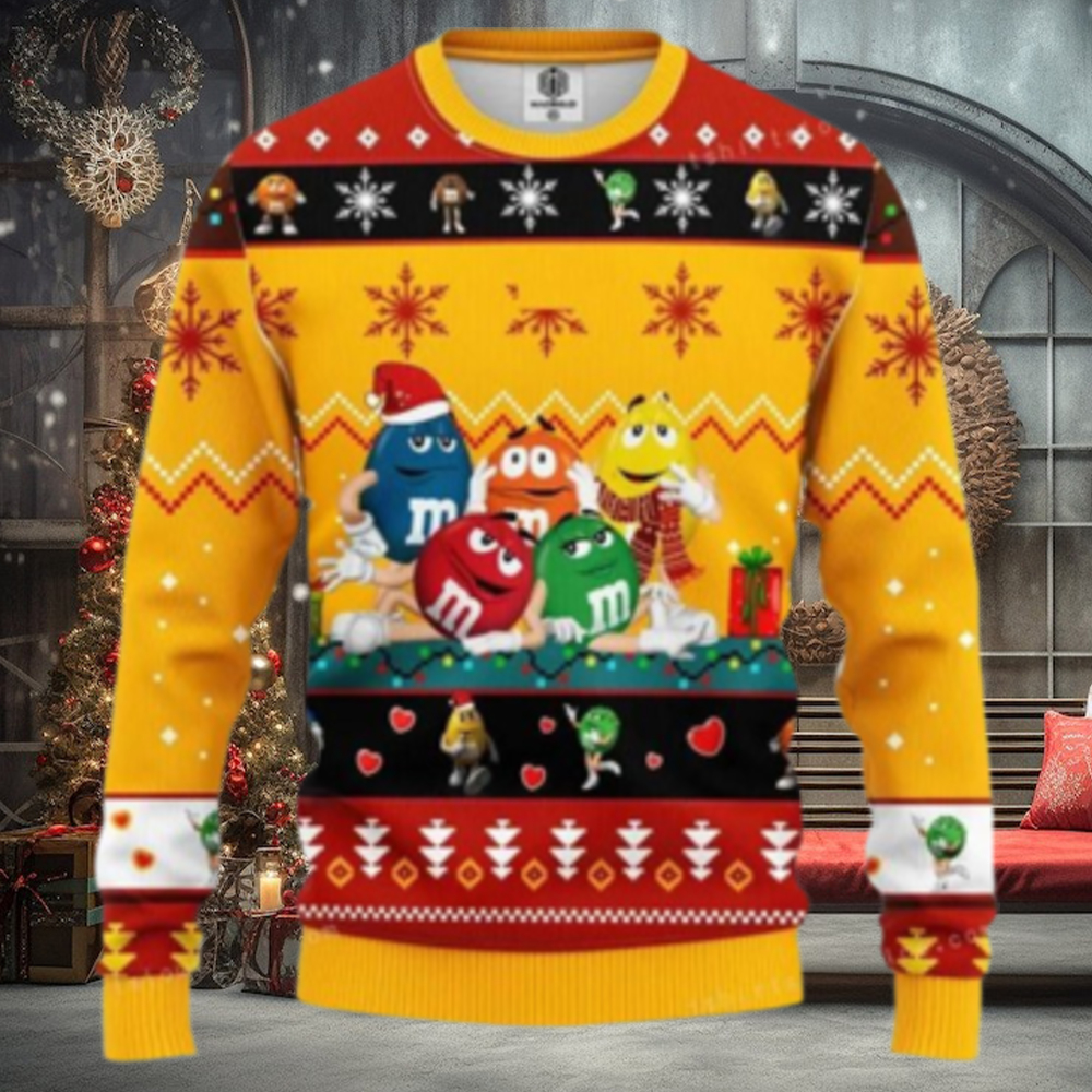 Mm Chocolate Yellow Ugly Sweater Christmas Party Mm Chocolate Yellow Ugly Sweater Christmas Party