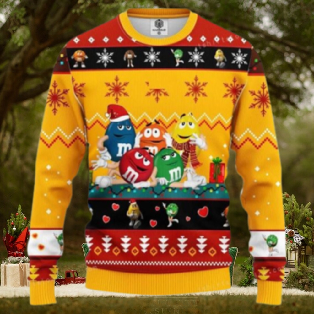 Mm Chocolate Yellow Ugly Sweater Christmas Party Mm Chocolate Yellow Ugly Sweater Christmas Party