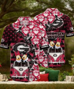 Mickey Mouse NCAA Georgia Bulldogs UGA Hawaiian Shirt