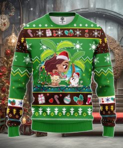 Moana Green Amazing Gift Ugly Christmas 3D Sweater Christmas Gift For Men And Women