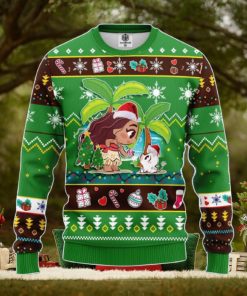 Moana Green Amazing Gift Ugly Christmas 3D Sweater Christmas Gift For Men And Women