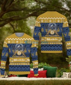 Modelo Beers s Beer Vintage Logo Ugly Christmas Sweater Gift For Men And Women