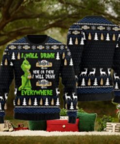 Modelo Grinch Will Drink Everywhere Ugly Sweater