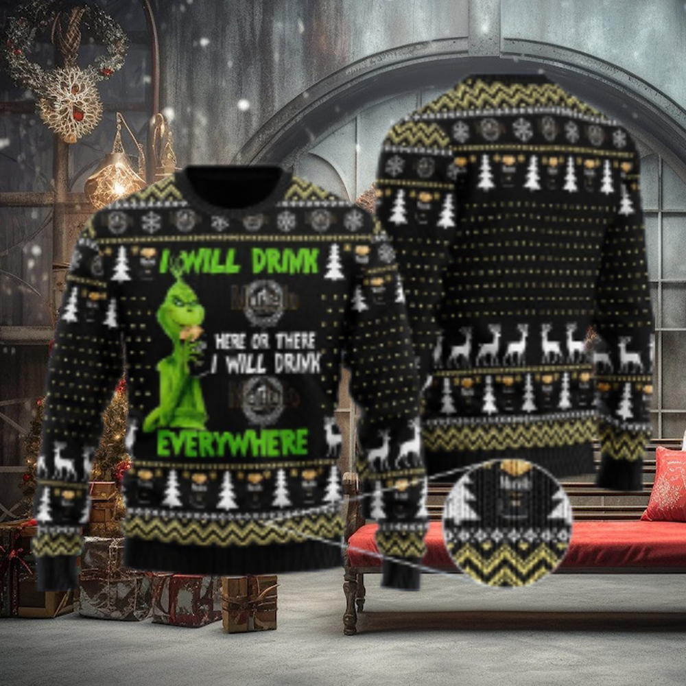Modelo Negra Grinch Will Drink Everywhere Ugly Sweater Modelo Negra Grinch Will Drink Everywhere Ugly Sweater