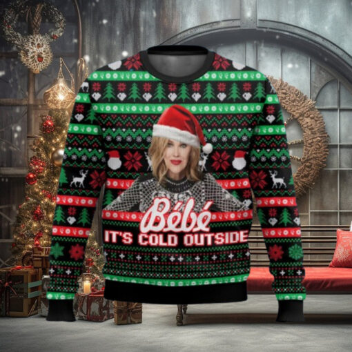 Moira Rose Bebe It Cold Outside Meme Ugly Christmas Sweater