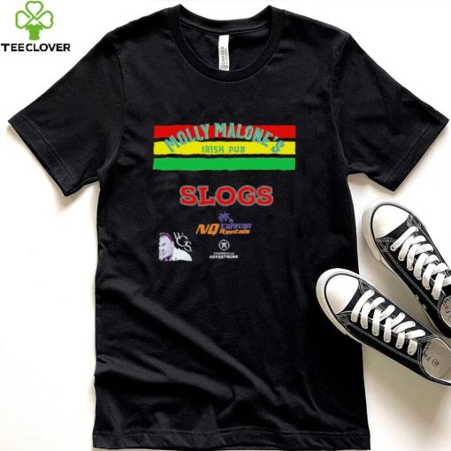 Molly Malone’s Irish Pub Slogs NQ Caravan Rentals shirt