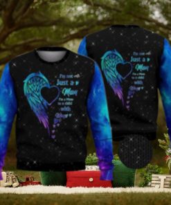 Mom To A Child With Wings 3D Full Print Ugly Sweater Christmas Gift Sweater