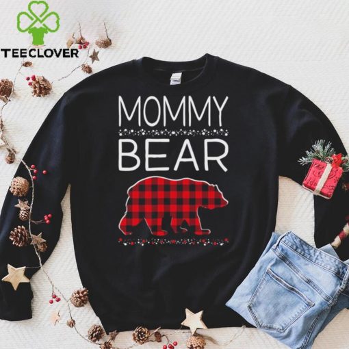 Mommy Bear Weihnachtspyjama, passend für Familien, kariert Langarmhoodie, sweater, longsleeve, shirt v-neck, t-shirt Shirt