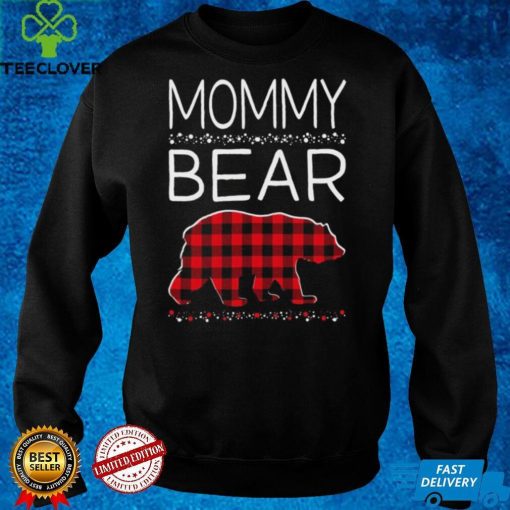 Mommy Bear Weihnachtspyjama, passend für Familien, kariert Langarmhoodie, sweater, longsleeve, shirt v-neck, t-shirt Shirt