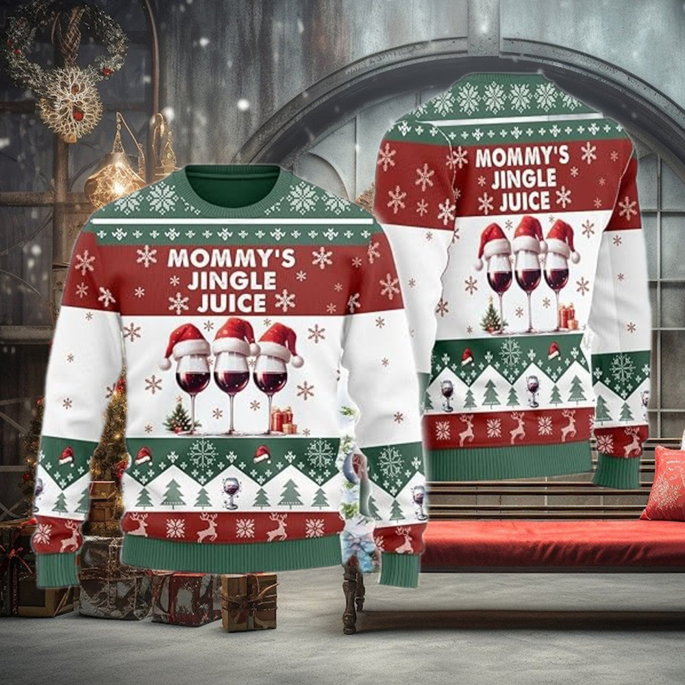Mommy’s Jingle Juice Ugly Christmas Sweater Mommy’s Jingle Juice Ugly Christmas Sweater