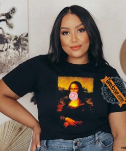 Mona Lisa Smile Pink Bubble Gum Da Vinci shirt