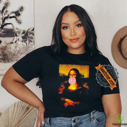 Mona Lisa Smile Pink Bubble Gum Da Vinci shirt