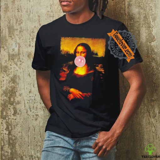 Mona Lisa Smile Pink Bubble Gum Da Vinci shirt