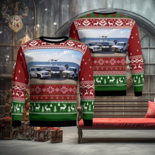 Moncks Corner, South Carolina, Berkeley County Sheriffs Office Aop Christmas Ugly Sweater 3D