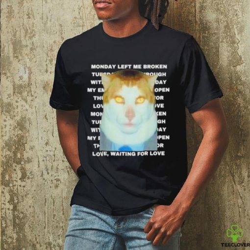 Monday left me broken cat shirt