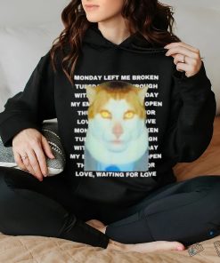Monday left me broken cat shirt