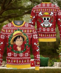 Monkey D. Luffy Ugly Christmas Sweater 3D Xmas Gift For Men And Women