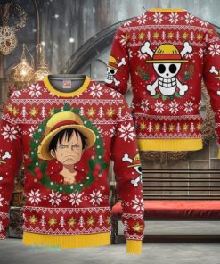 Monkey D. Luffy Ugly Christmas Sweater 3D Xmas Gift For Men And Women