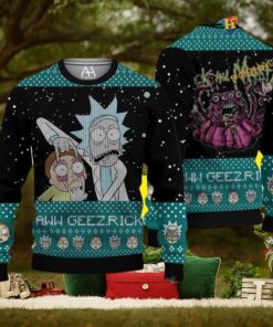 Monster Christmas Rick And Morty Naughty Xmas Sweater