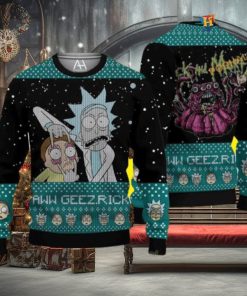 Monster Christmas Rick And Morty Naughty Xmas Sweater