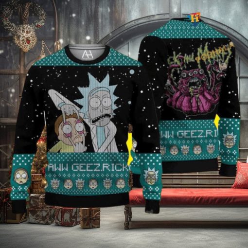 Monster Christmas Rick And Morty Naughty Xmas Sweater
