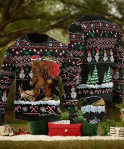 Monster Sasquatch Christmas Shirt, Camping Shirt, Best Gift For Christmas, Bigfoot Ugly Christmas Sweater