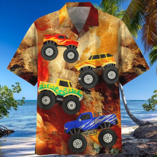 Monster Truck Red Unique Design Unisex Hawaiian Shirt For Men And Women Dhc17062704