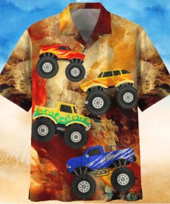 Monster Truck Red Unique Design Unisex Hawaiian Shirt For Men And Women Dhc17062704