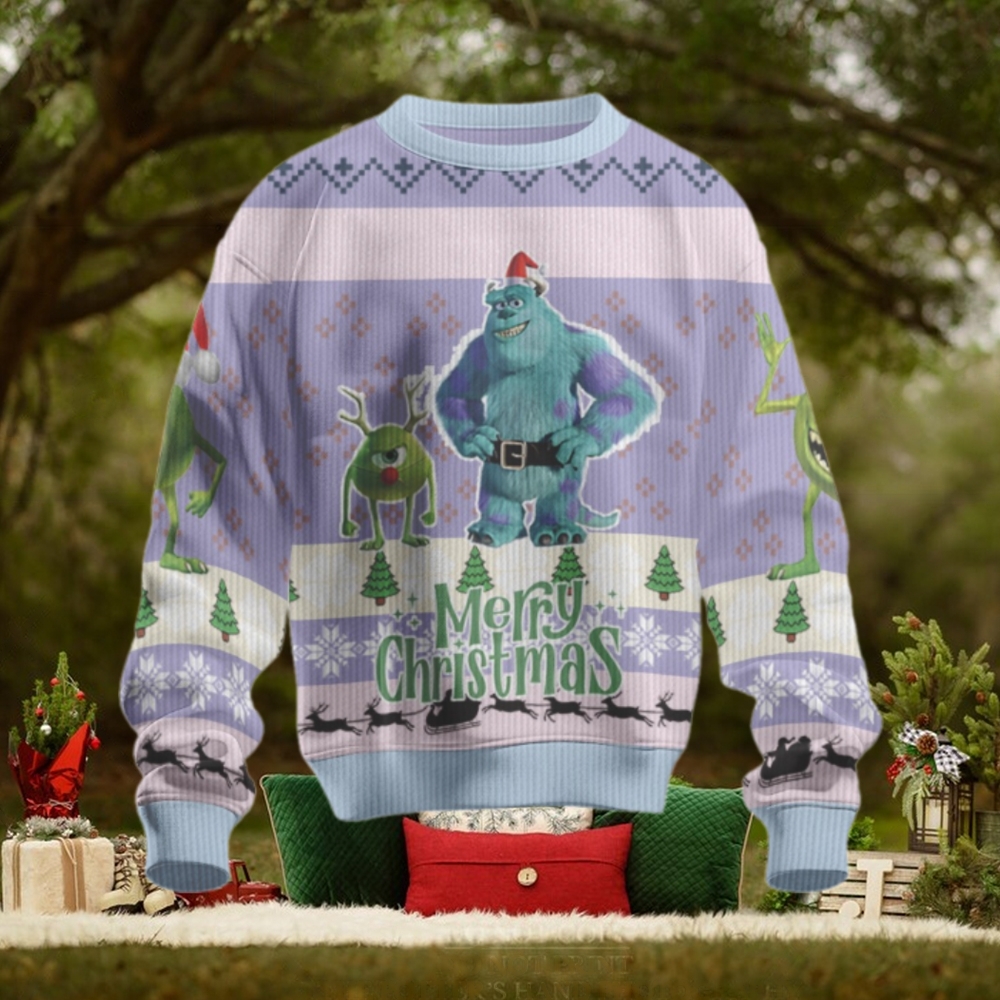 Monsters University Monsters Christmas Mission Mike Santa Hat Ugly Christmas Sweater Monsters University Monsters Christmas Mission Mike Santa Hat Ugly Christmas Sweater