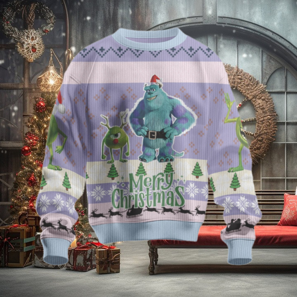 Monsters University Monsters Christmas Mission Mike Santa Hat Ugly Christmas Sweater Monsters University Monsters Christmas Mission Mike Santa Hat Ugly Christmas Sweater